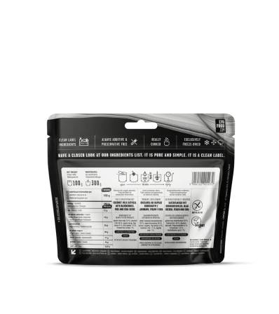 LYO Каша от овес с кокосово мляко, боровинки, смокини и чиа 300g