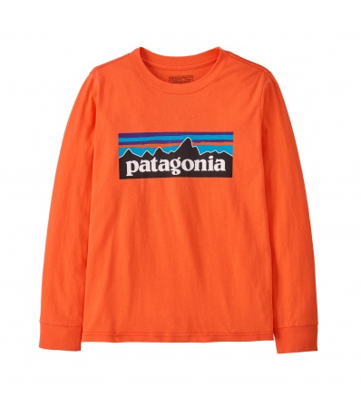 Детска Блуза Patagonia Kid's P-6 Logo Long- Sleeved T-Shirt