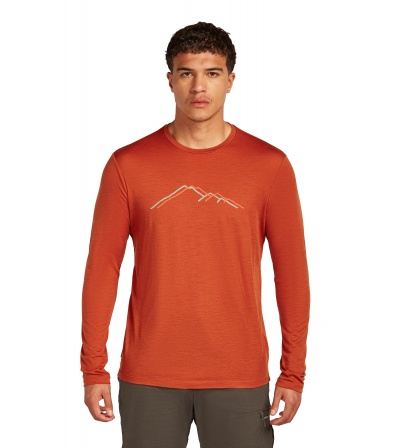 Тениска Icebreaker Merino 150 Tech Lite LS T-Shirt Rainer Ridge M's